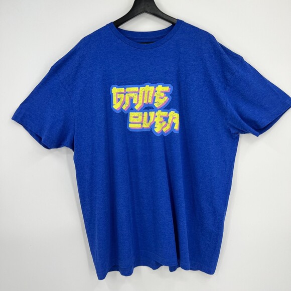 Mens T-shirt Blue "Game Over" DIVISION Gaming Graphic Sz XXL Mens Plus 2XL - Picture 6 of 10